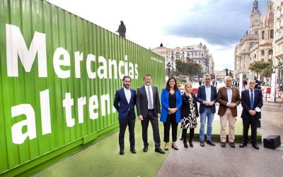 The “Freight via rail” campaign kicks off in Valencia to underscore its significance in the struggle against climate change