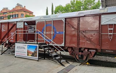 Transfesa Logistics cumple 80 años y lo celebra con la exposición de uno de sus míticos vagones naranjeros en el Museo del Ferrocarril de Madrid